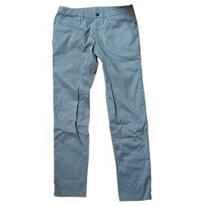 Lululemon Men ABC Pants Slim Swift Cotton Blue Cast Size 32